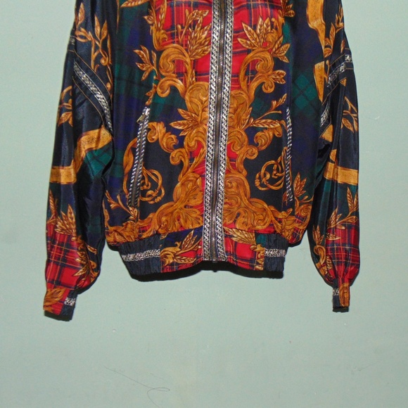 Vintage Gallery Black/Gold Bomber Jacket (XS) - Picture 4 of 7